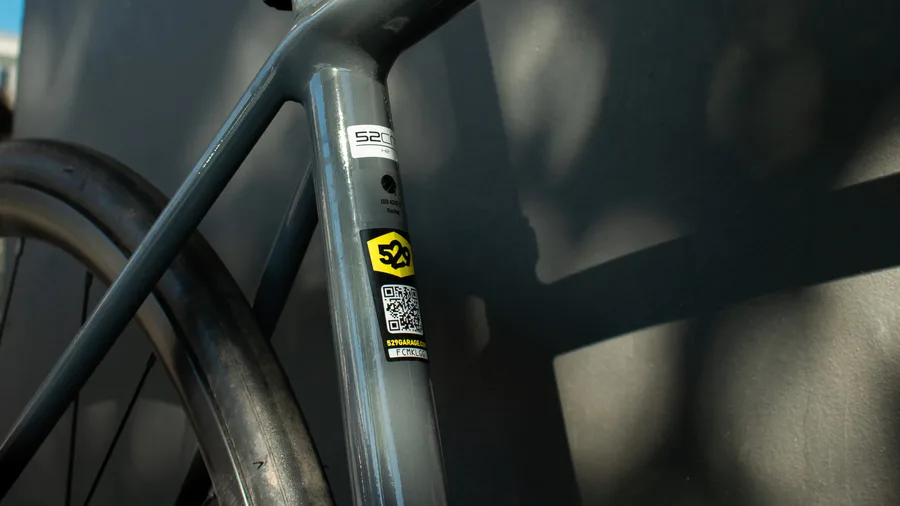 A 529 Shield applied to the seat tube of a bike